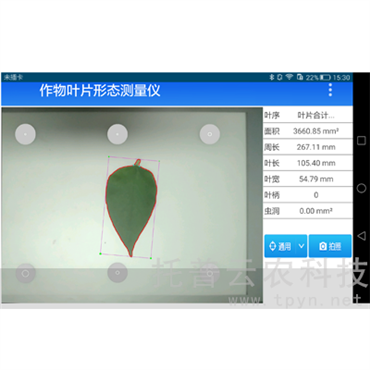 作物葉片形態(tài)測(cè)量?jī)x